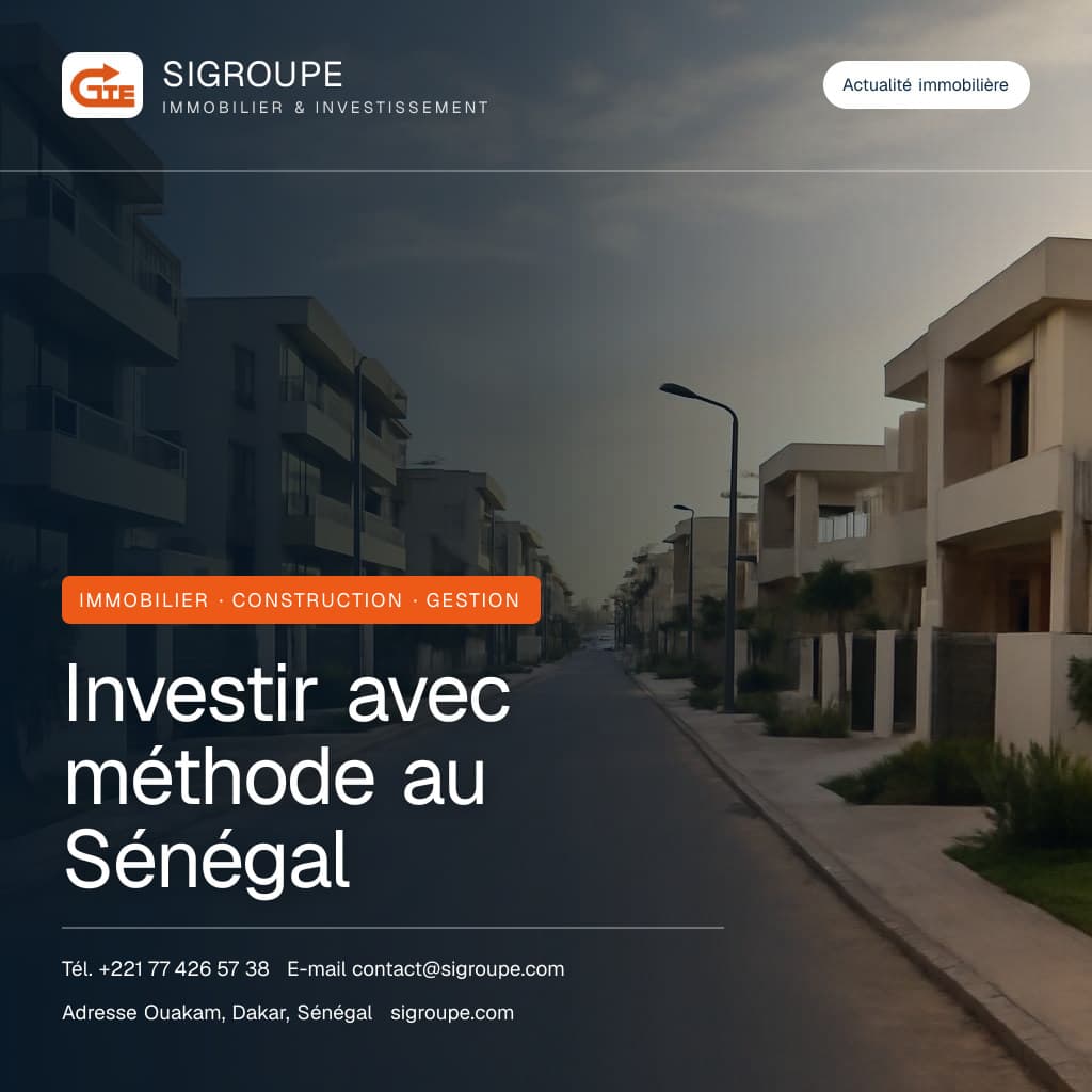 Quartier résidentiel contemporain à Dakar, au Sénégal
