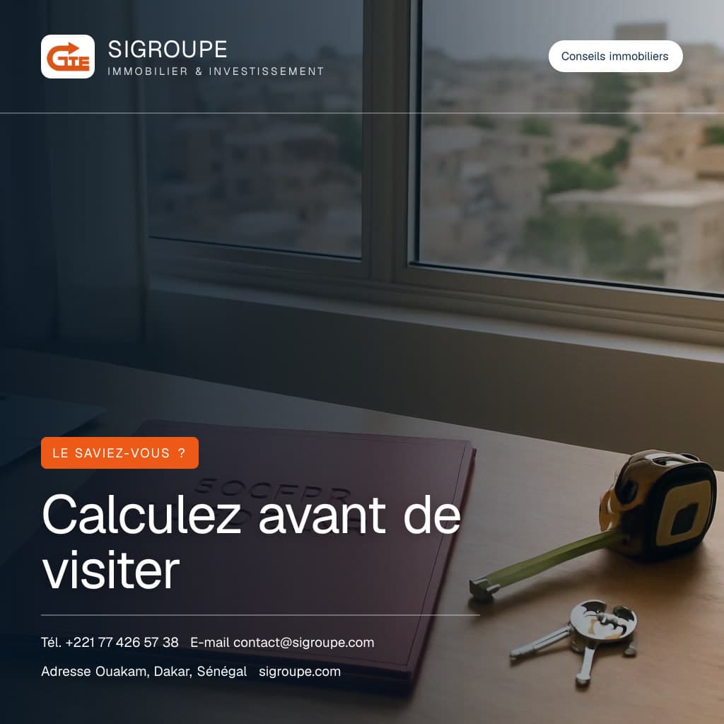 Espace de préparation d’un projet immobilier au Sénégal