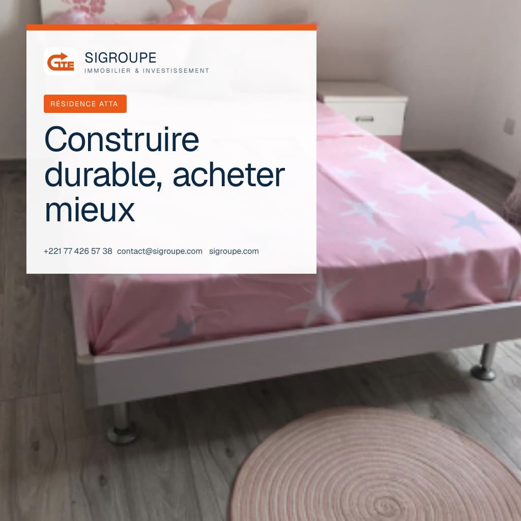 Immeuble résidentiel contemporain et adapté au climat au Sénégal