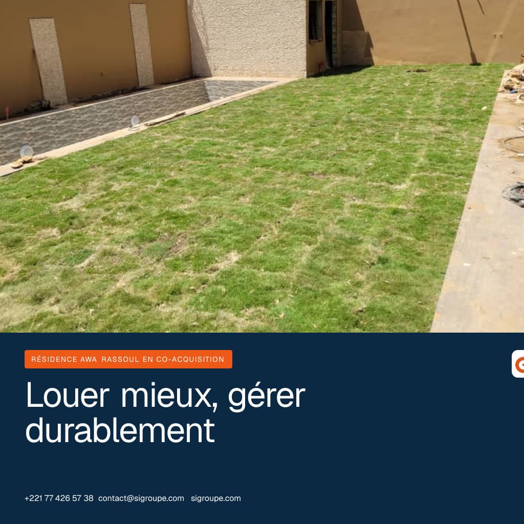 Immeuble résidentiel contemporain dans un quartier de Ndiakhirate près de Dakar