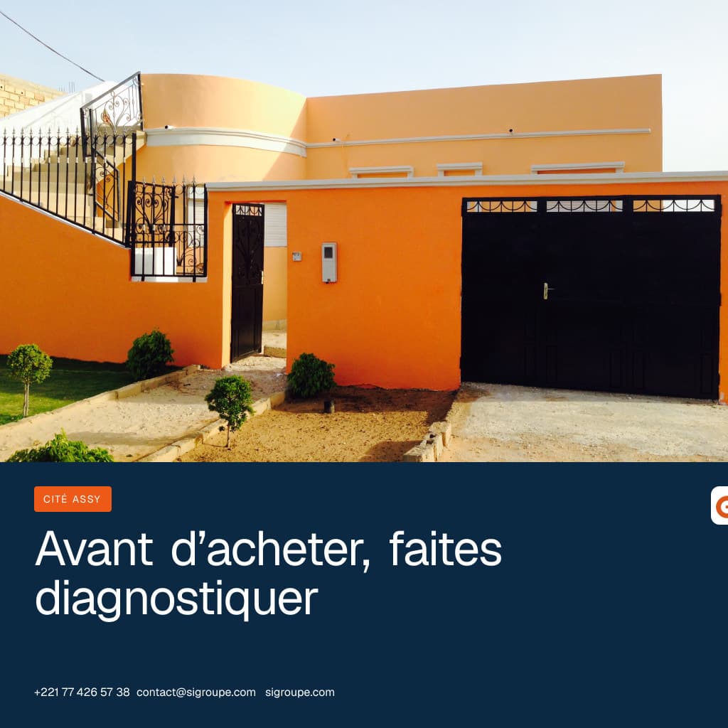 Inspection technique d’un immeuble résidentiel ancien à Dakar