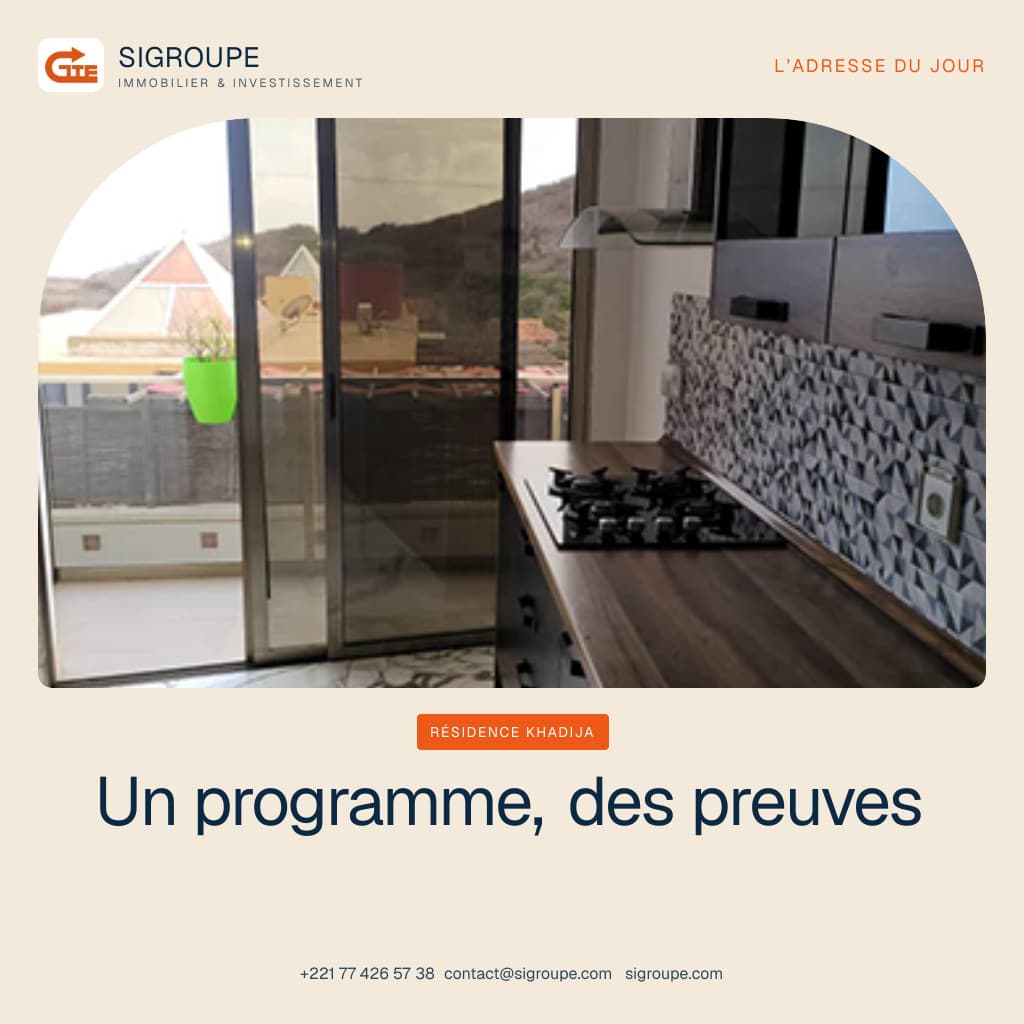 Programme résidentiel neuf au Sénégal avec voirie aménagée